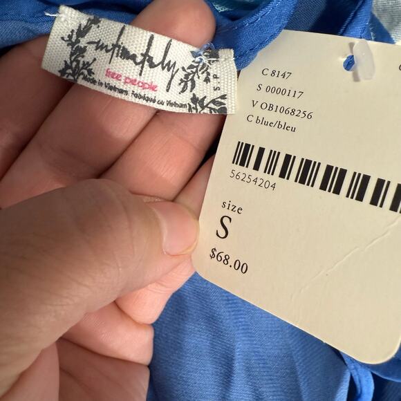 NWT Free People Intimately Day To Night Convertible Slip, Blue, S 53621744 - Picture 3 of 6